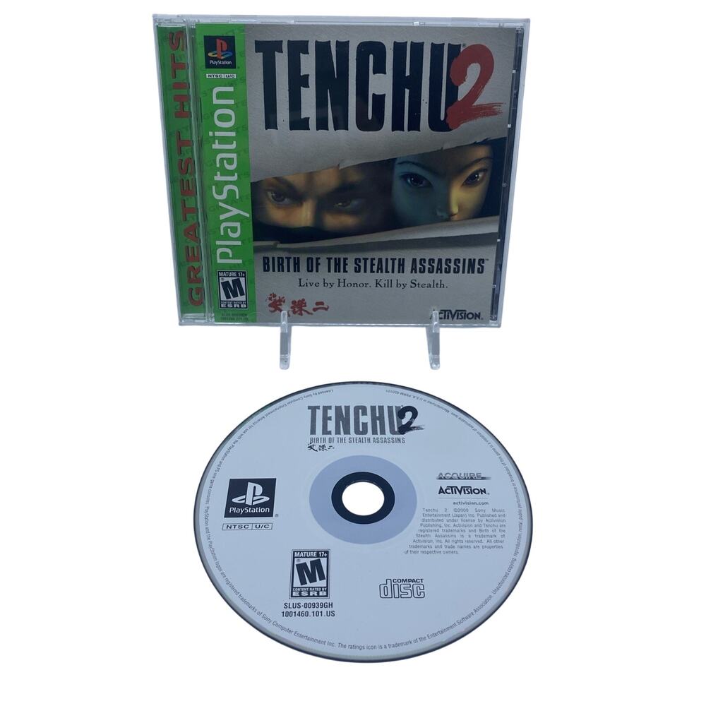 Tenchu 2 Sony PlayStation 1 (2000) Complete in Box with Manual - Tested Working